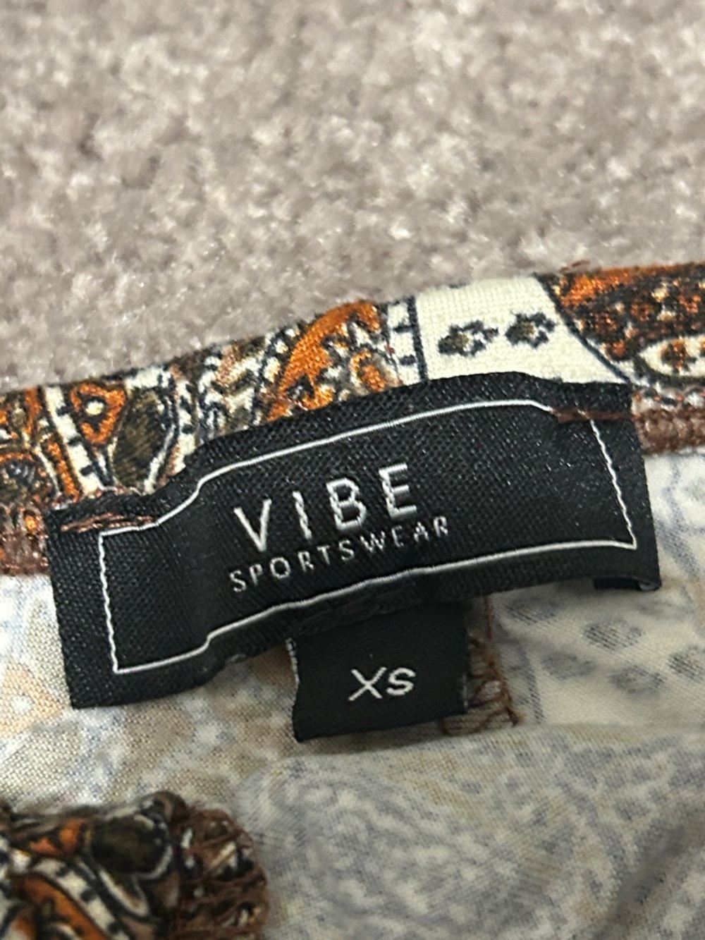 Bohemian Stripe Flared Pants - Brown Multi - Picture 2 of 4
